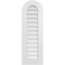 Ekena Millwork Round Top Surface Mount PVC Gable Vent: Non-Functional, w/ 3-1/2"W x 1"P Standard Frame, 14"W x 42"H GVPRT14X4201SN - alternate 1